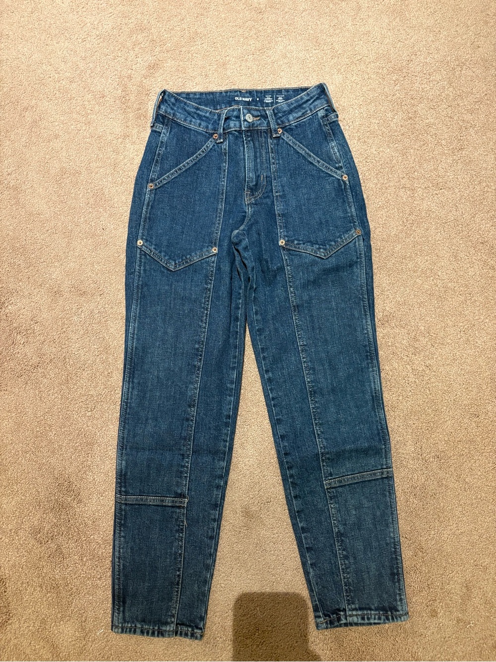 Nwot old navy Dark Blue O. G straight jeans size 0